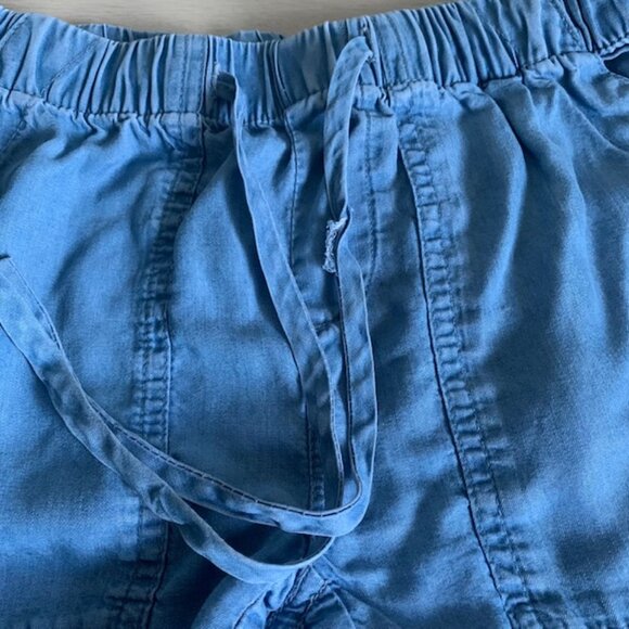 Calvin Klein Chambray Shorts with Frayed Hem - Picture 4 of 5